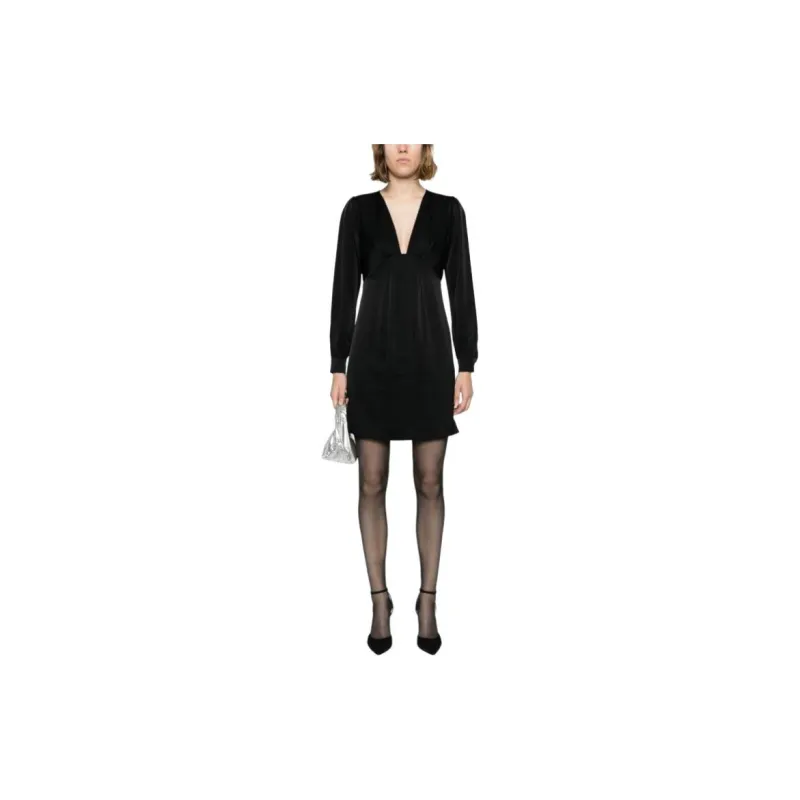 MICHAEL KORS Long Sleeved Dresses Women's Black-1