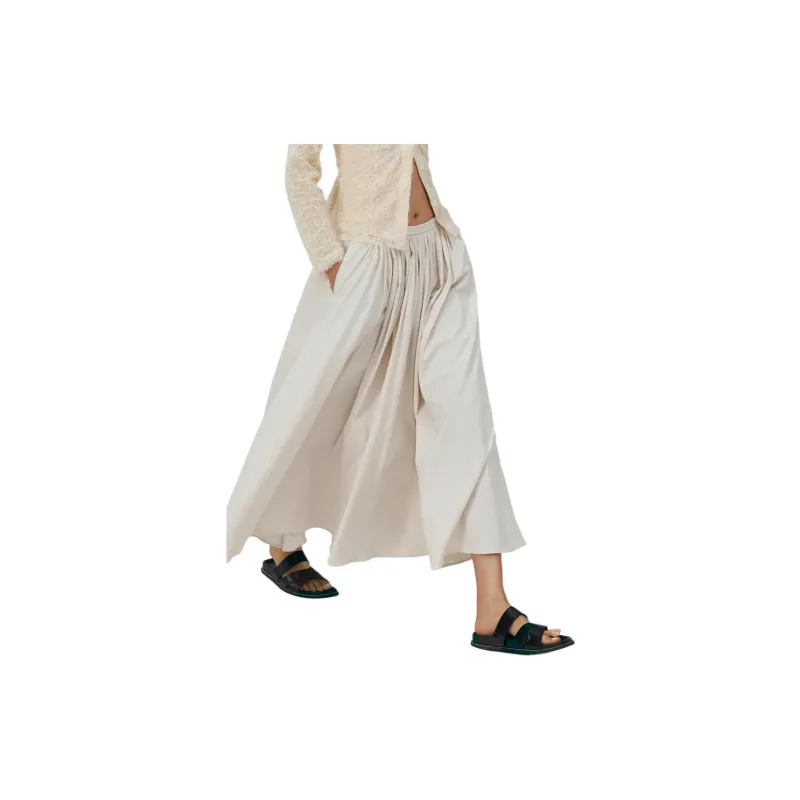 ZARA Casual Long Skirts Women's White-6