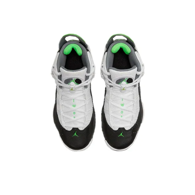 Jordan 6 Rings White Black Green GS-3