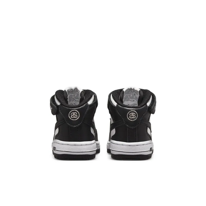 Nike Air Force 1 Mid Stussy Light Bone Black TD-4
