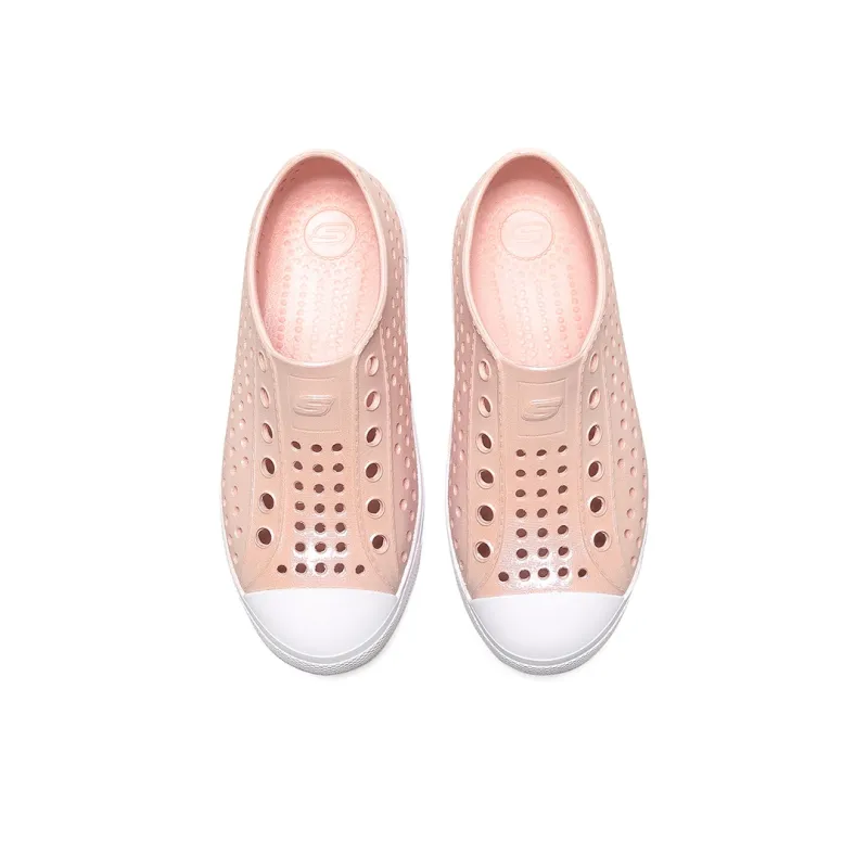 Skechers Abrasion Resistant Breathable Slip Resistant Children's Sandals Rose Gold Teenagers-3
