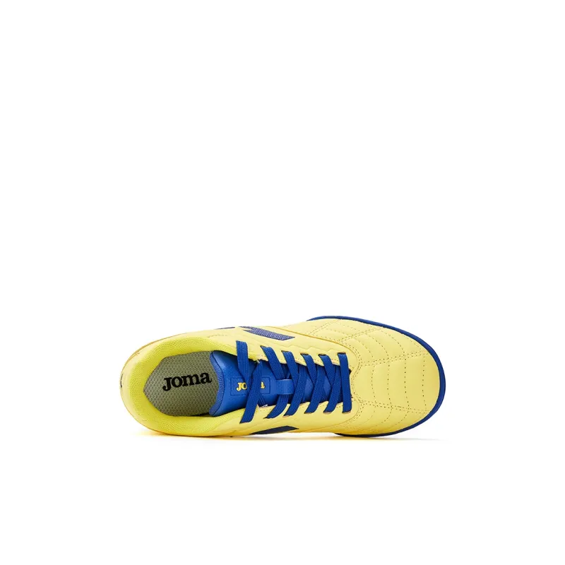 Joma Liga T1 Tf Anti Slip And Wear Resistant Coverage Low Top Kids' Soccer Shoes Yellow Blue Kids'-3