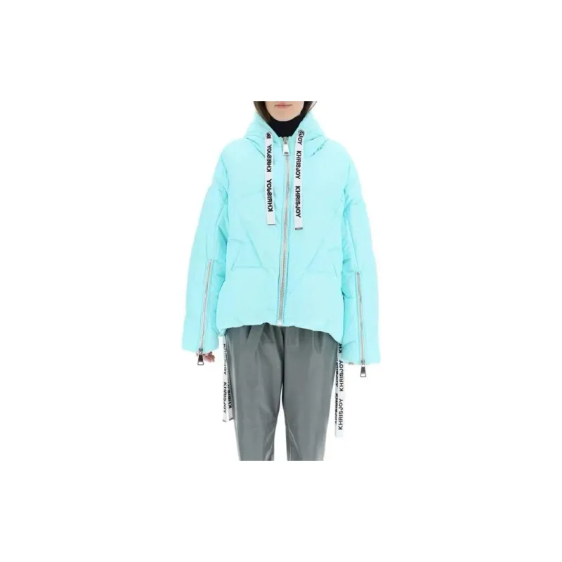 KHRISJOY Down Jacket Women's Fluorescent Blue-1