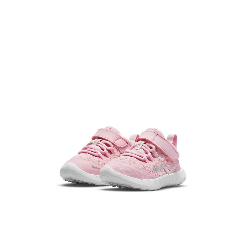 Nike Free RN 2021 Low Top Toddler Shoes Pink Infant And Toddler-2