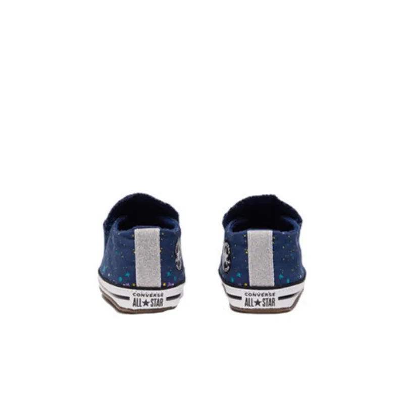 Converse Chuck Taylor All Star Anti-Slip Wear-Resistant Low-Top Canvas Shoes Blue Infant And Toddler-4
