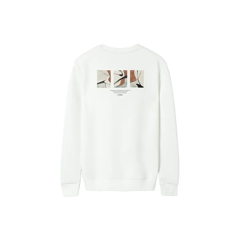 CAISEDI Sweatshirts Men White-1