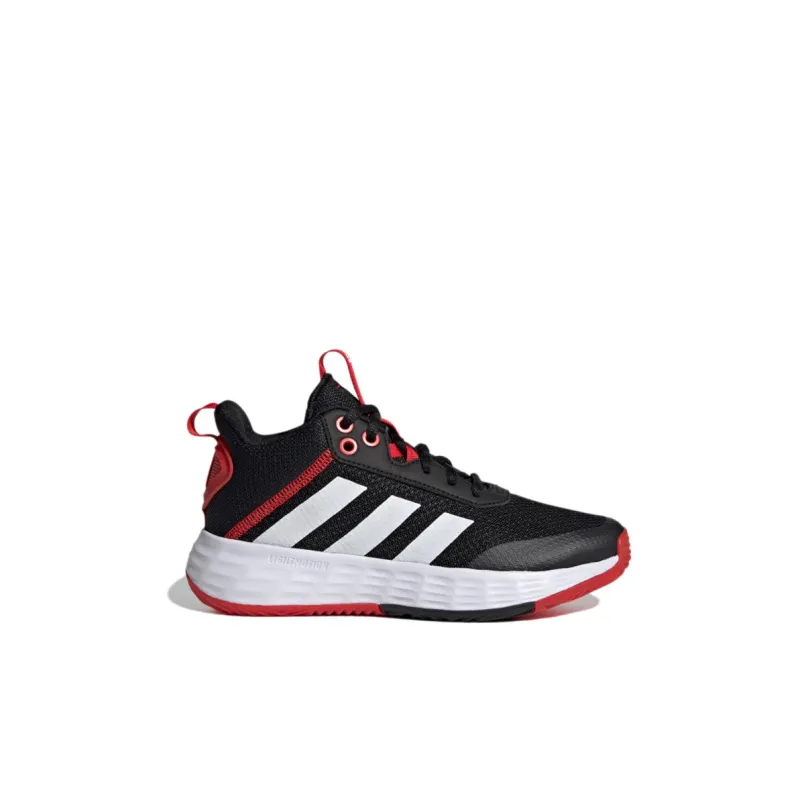 Adidas OwnTheGame 2.0 K Slip Resistant And Breathable Low Top Performance Basketball Shoes Black White Kids'-1