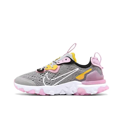 Nike Sportswear React Vision Grey/Pink/Yellow GS