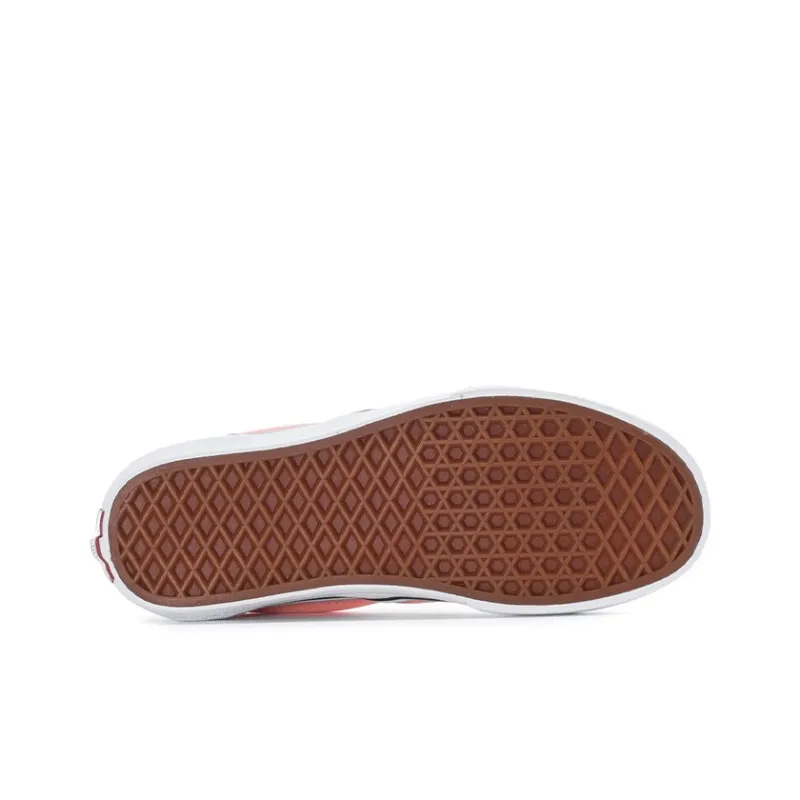 Vans Slip-on Low-Top Kids' Skateboarding Shoes Pink White Checkerboard Teenagers-4