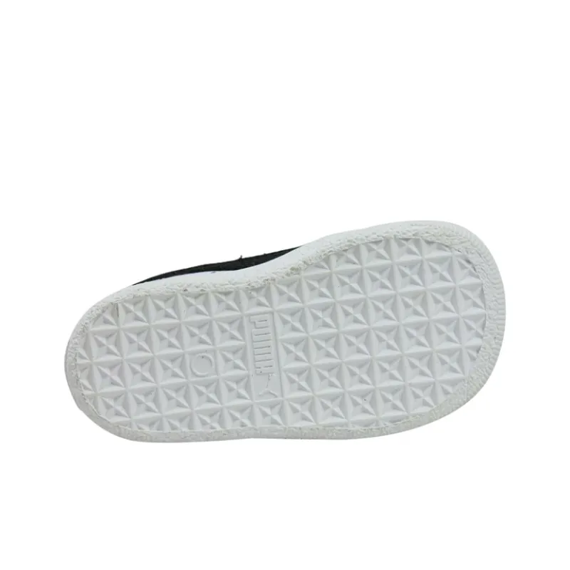 PUMA Clyde Series Core L Foil Lightweight And Breathable Low Top Kids' Skateboarding Shoes White Teenagers-4