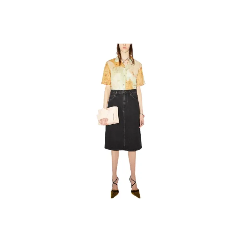 Acne Studios Denim Long Skirt Women's-1