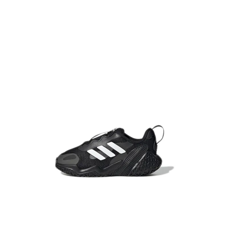 Adidas 4Uture Rnr AC I Anti Slip Wear Resistant Low Top Running Shoes Black White Infant And Toddler-0
