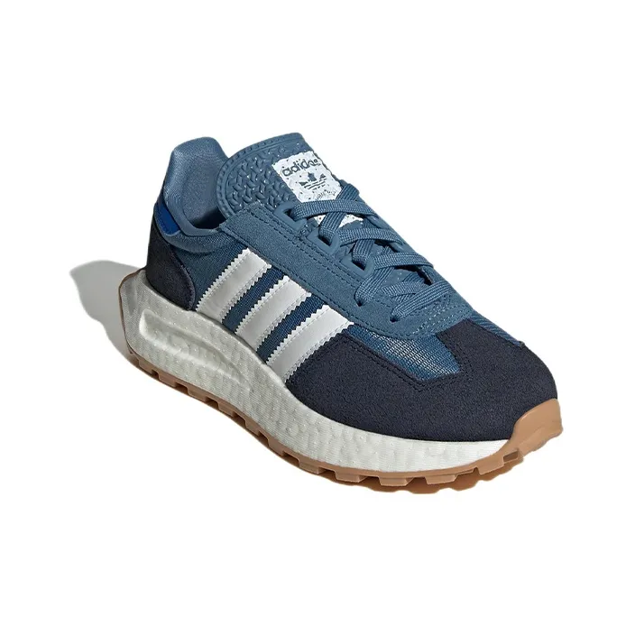 Adidas Originals Retropy E5 J Abrasion Resistant Low Top Sports Casual Shoes Blue Teenagers-2