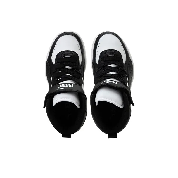 Puma Rebound Joy Little Kid 'Black White'-3