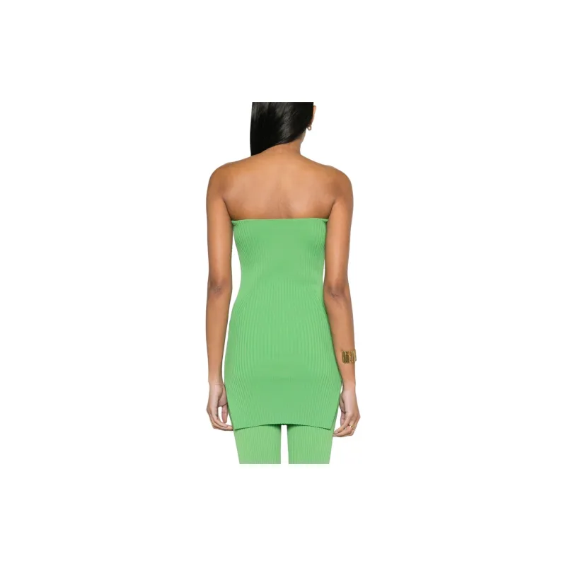 NANUSHKA Brynn Ribbed knit Strapless Top-3