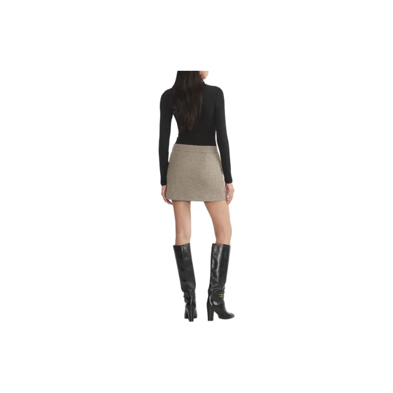 ARITZIA FW24 Wilfred Ardor Skirt Casual Short Skirts Women's Bertie Tn Khak CIG/Khaki-3