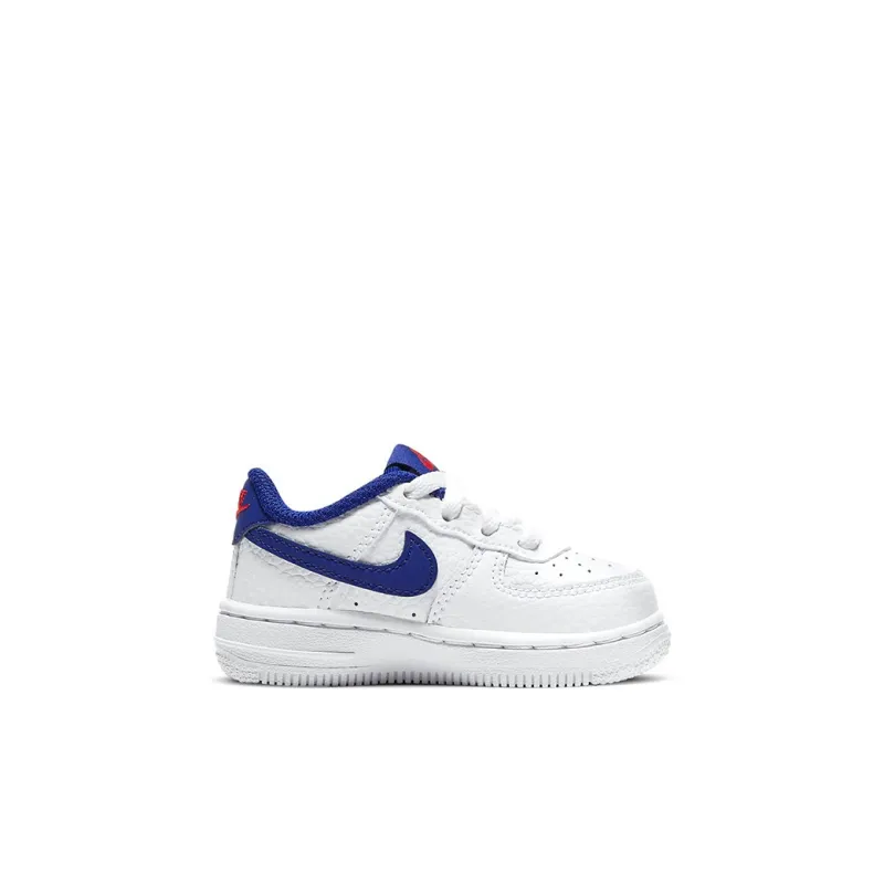 Nike Air Force 1 Low White Deep Royal Blue University Red TD-1