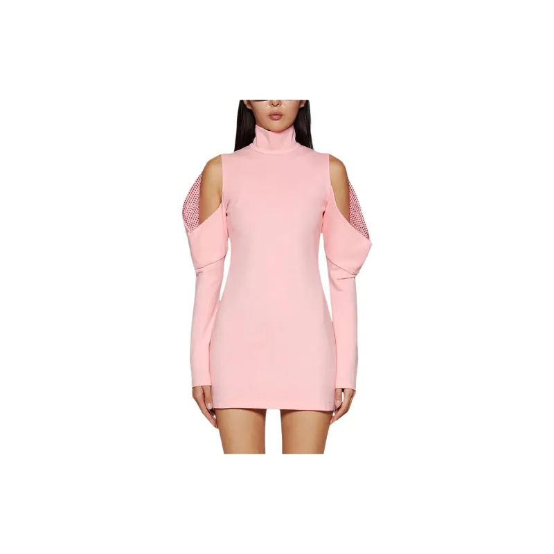 AREA Crystal-embellished Minidress-2