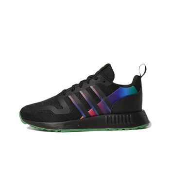 Adidas Originals Multi Durable Breathable Low Top Kids' Running Shoes Black Purple Teenagers