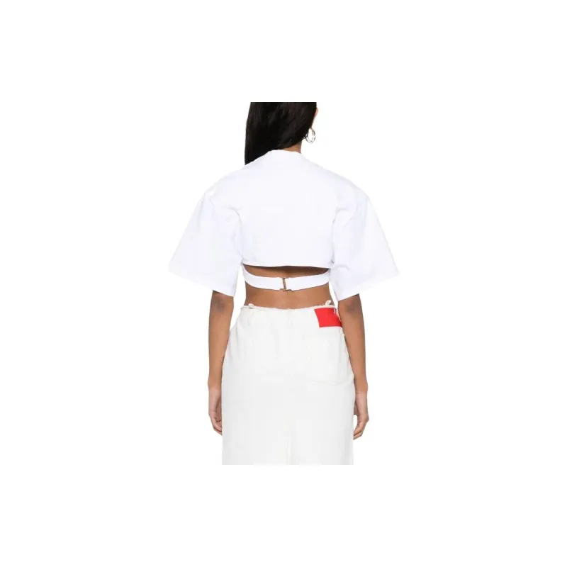 Jacquemus Wrap Cropped Top-3