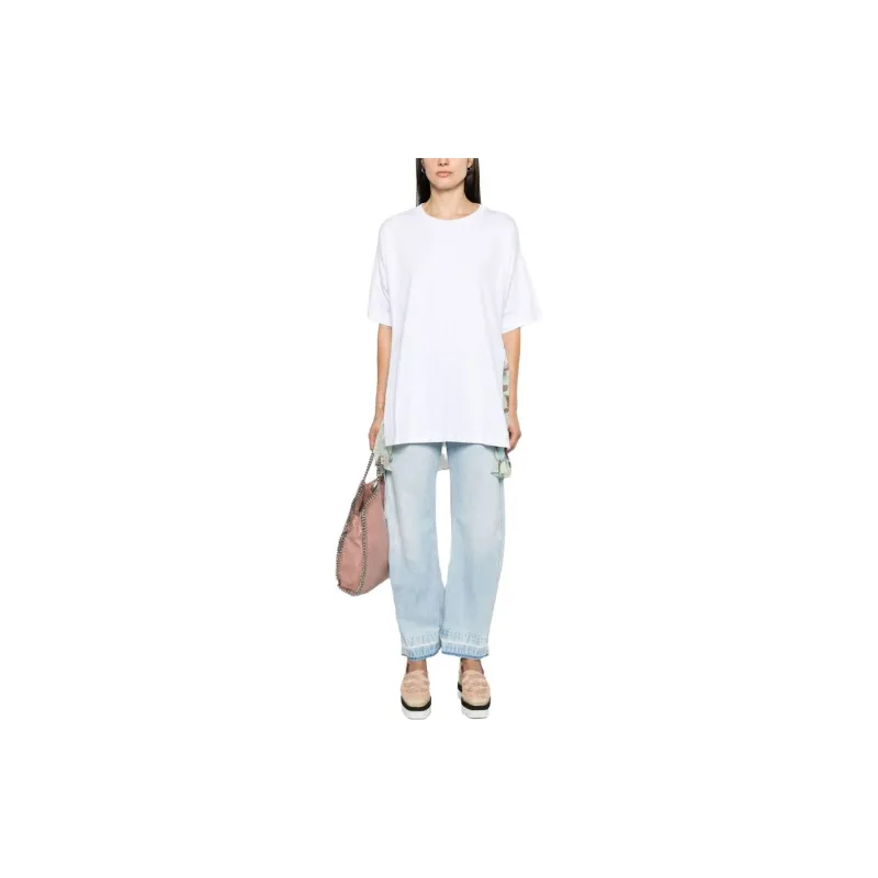 Stella McCartney Logo Patch Straight Leg Jeans-1