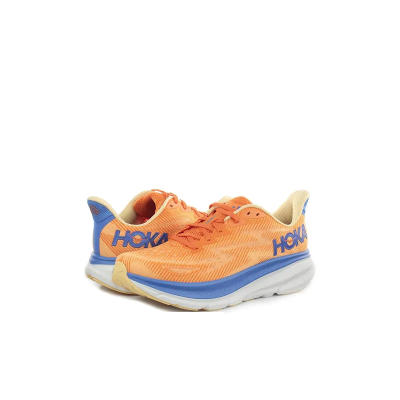 HOKA ONE ONE Clifton 9 Anti Slip Wear Resistant Low Top Kids' Running Shoes Orange Kids'-2