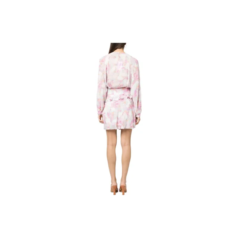 IRO NIGHT Textured finish Floral print Dress-2