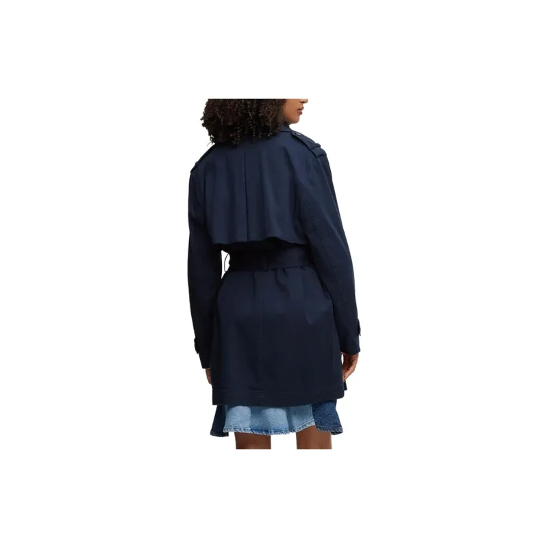HUGO BOSS Trench Coat Women's Dark Blue-3