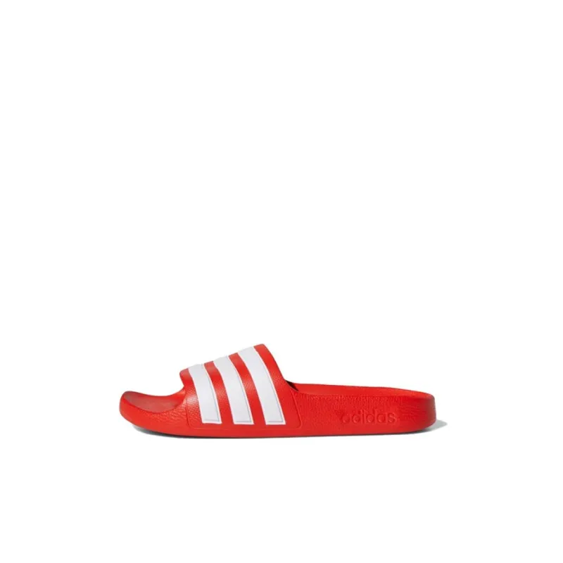 Adidas Adilette Anti Slip Wear Resistant Kids' Slippers Red White Kids'-0