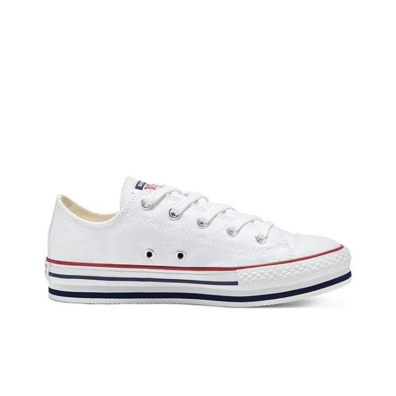 Converse Chuck Taylor All Star Anti Kick Cushioning Low Top Kids Canvas Shoes White Red Blue Teenagers-1