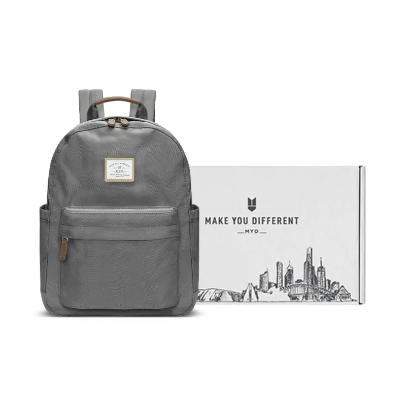 MYD Polyamide Backpack Large Size Unisex Kiwi/Sunflower Seed/Blackberry-4