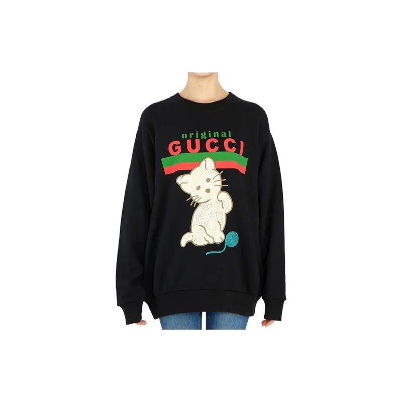 GUCCI Kitten Crew neck Sweatshirt-4