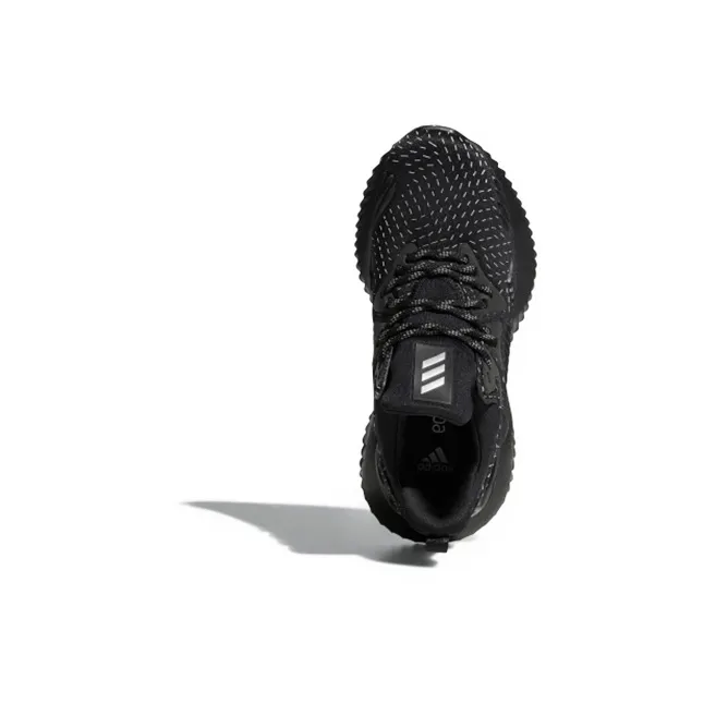Adidas J Slip-Resistant Low-Top Kids' Running Shoes Black Teenagers-4