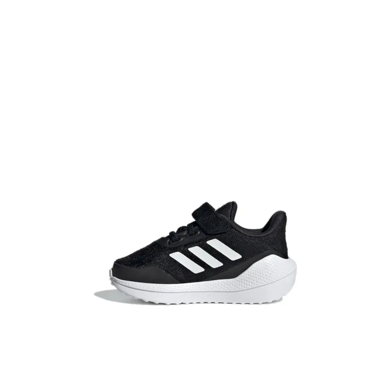 Adidas EQ21 Run El I Low Top Toddler Shoes Black White Infant And Toddler-0