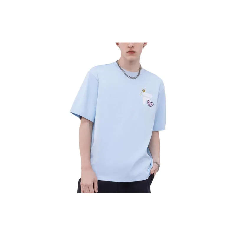 FILA FUSION T Shirt Unisex Laiwu Blue-2