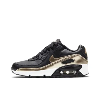 Nike Air Max 90 LTR Black Metallic Gold Star GS
