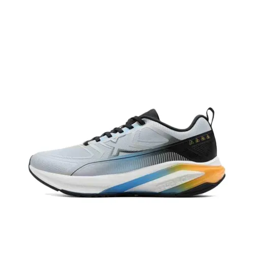 XTEP Starburst Running Shoes Men Low-Top Gray Black Blue