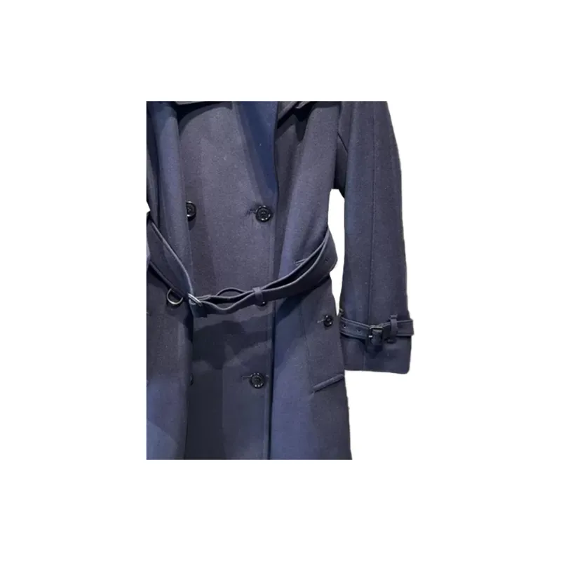 Burberry Trench Coat Women's Blue-4