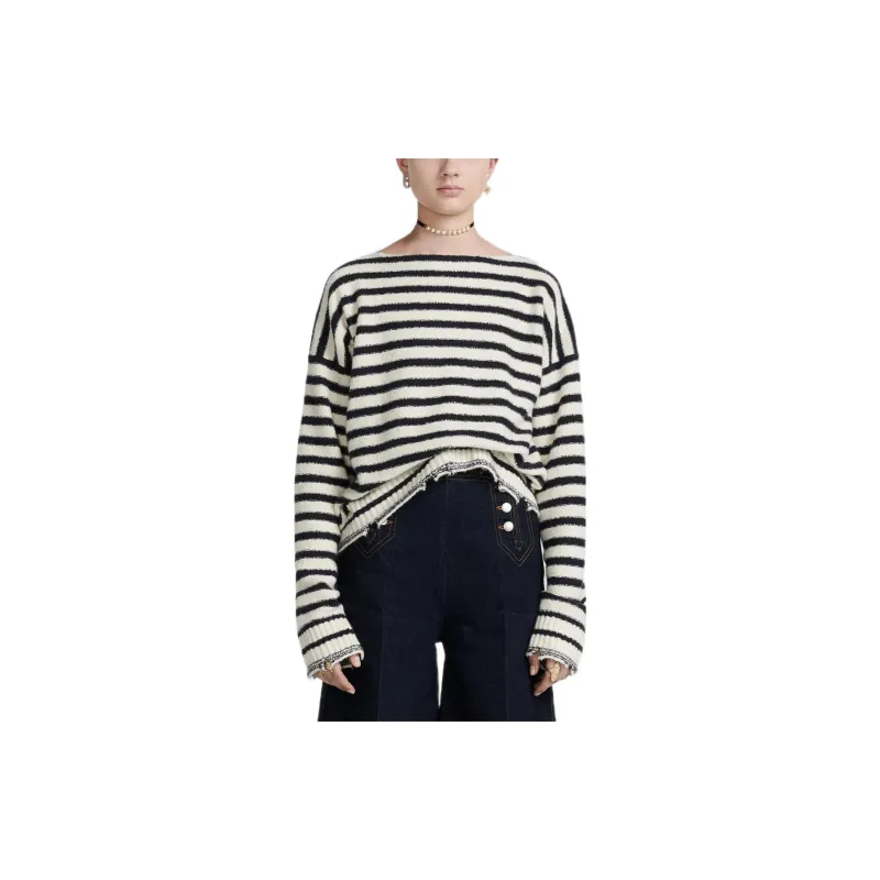 DIOR FW22 Cashmere Sweater Women's Beige-2