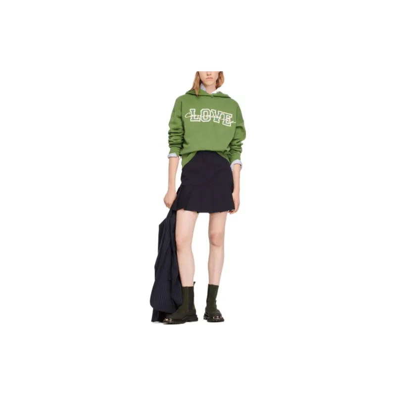 Sandro Sweatshirts Women's Green-1