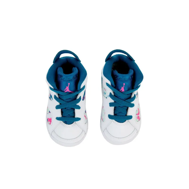 Jordan 6 Retro White Laser Fuchsia Green Abyss TD-3