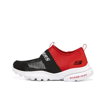 Skechers Razor Fle Sports Casual Shoes Red Black Teenagers