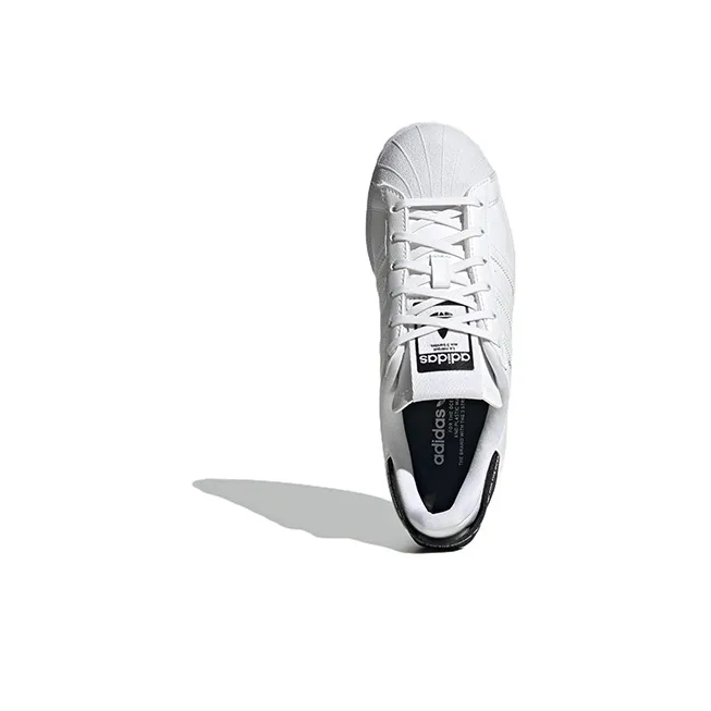 Adidas Originals SUPERSTAR Abrasion Resistant Low Top Kids' Skateboarding Shoes White Teenagers-3
