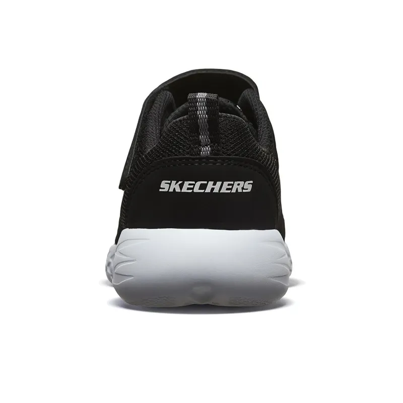 Skechers GO RUN Series 600 Cushioning Anti-Slip And Wear-Resistant Low-Top Running Shoes Black Silver Teenagers-3