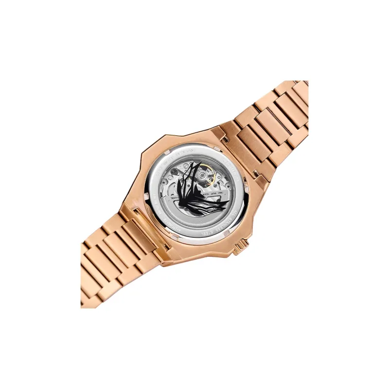 ROERDUM Infinite Universe Collection Leader Mechanical Movement Steel Strap Watch Men's Watches Black Dial-2