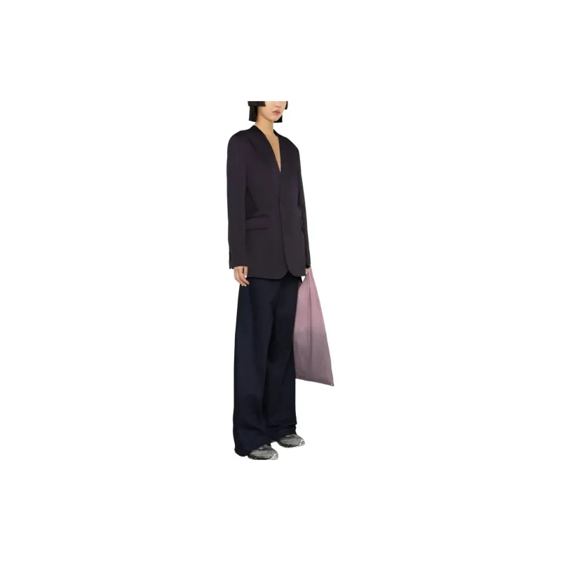 MM6 Maison Margiela Raw edge Single breasted Blazer-3