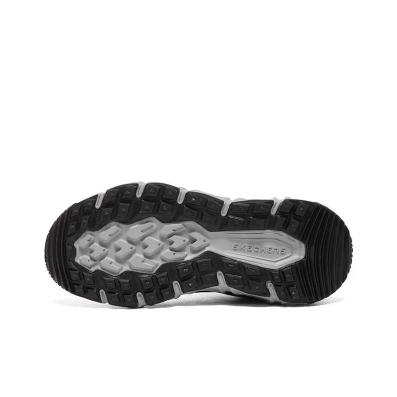 Skechers Velocitrek Slip Resistant Cushioning Wear Resistant Warm Low Top Kids Lifestyle Shoes Black Red Teenagers-4
