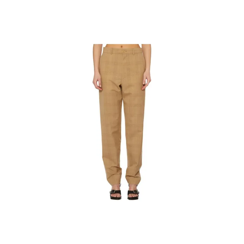 Lemaire Check print High waisted Trousers-2