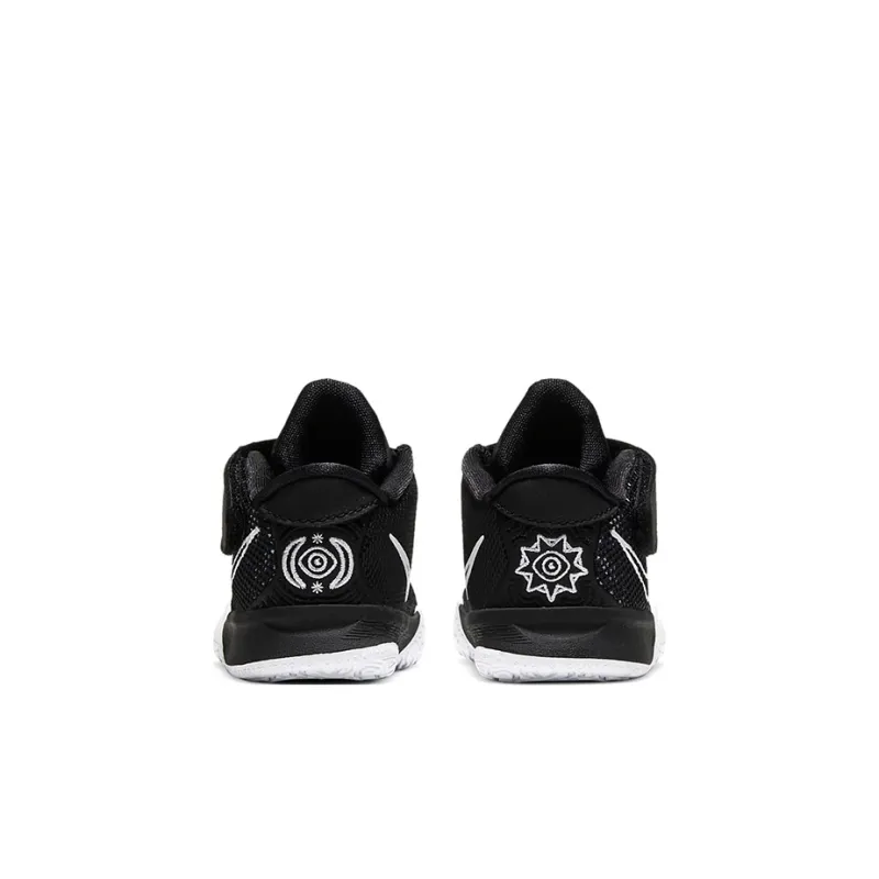 Nike Kyrie 7 Mid Top Basketball Shoes Black White Infant And Toddler-4