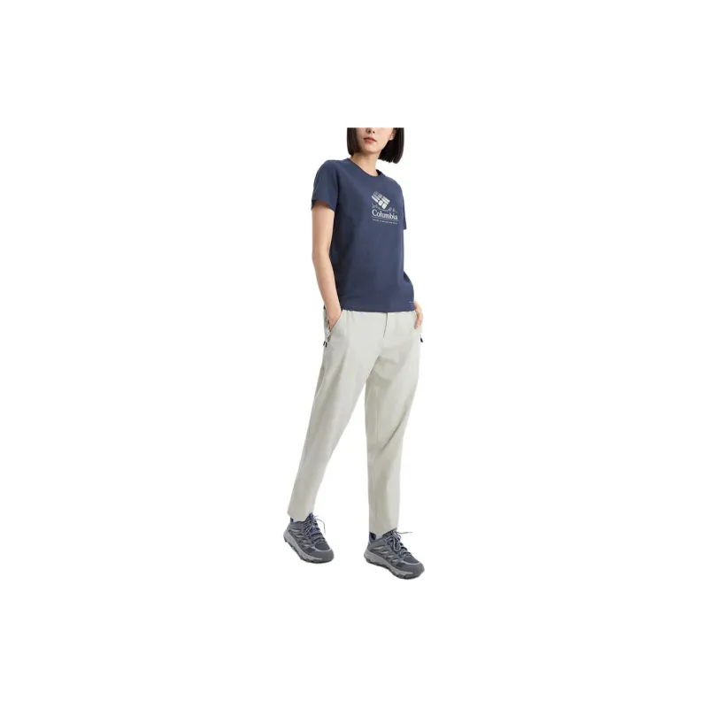 Columbia Transit T Shirt Women's Navy Blue-5
